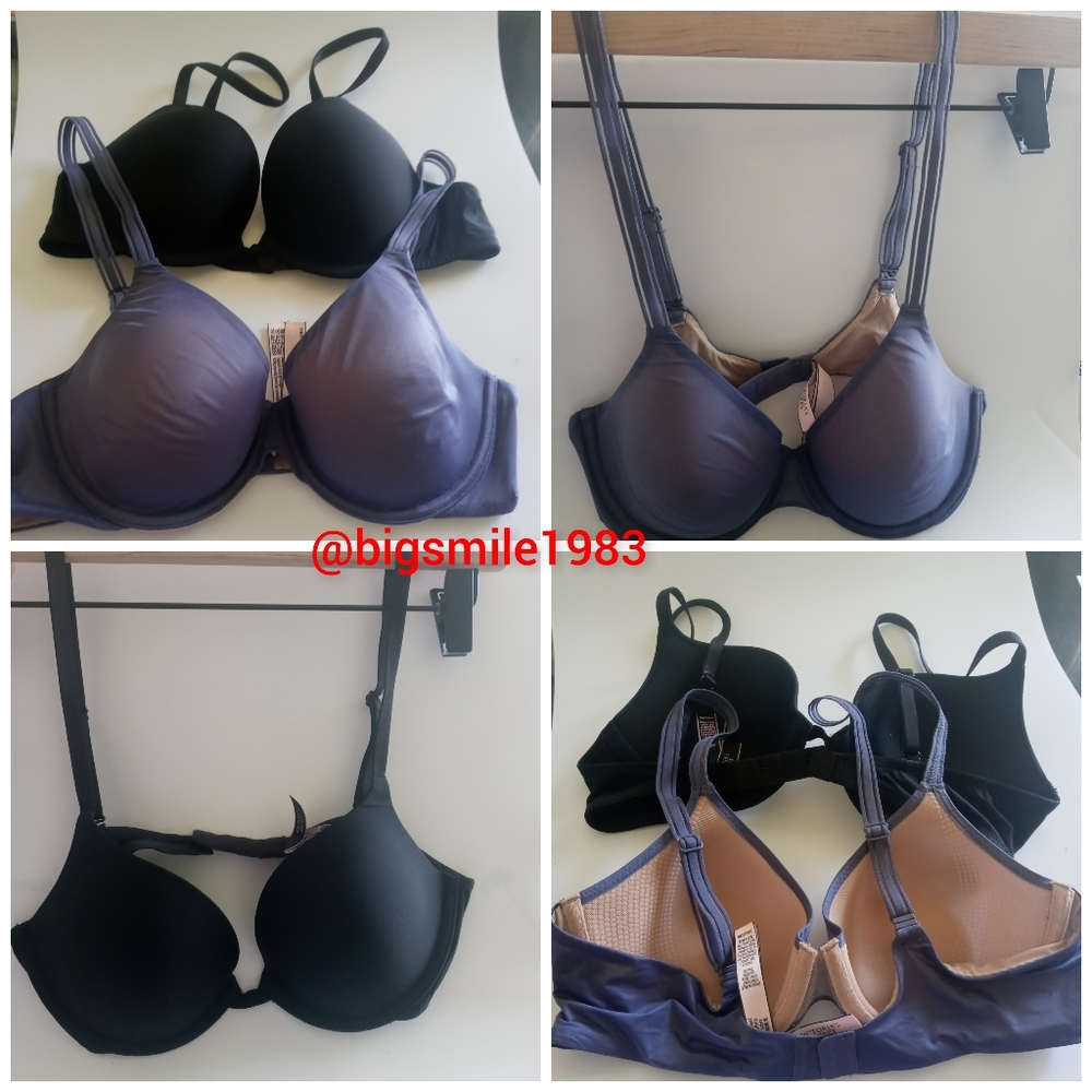 2 VICTORIA'S SECRET PUSH-UP/PERFECT COVERAGE 34B